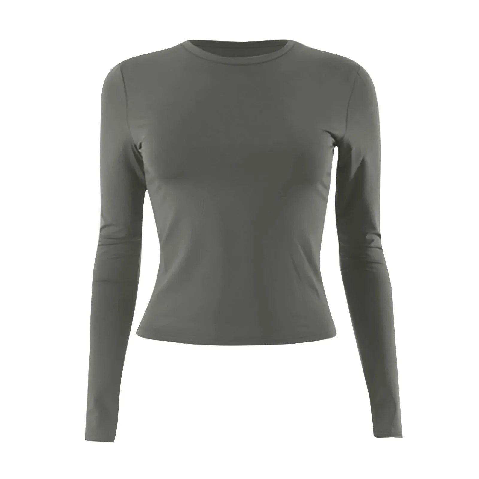 Cotton O Neck Long Sleeve Shirt Women Sexy Cropped Tops 2025 Autumn Black Casual Skinny Slim Basic Woman T Shirts White Clothing