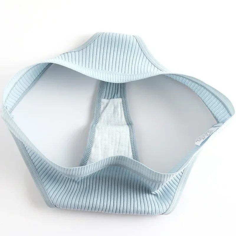 Women's Panties Seamless Ribbed Thongs Low Waist Underpants Comfortable Cotton G-strings Solid Color Underwear Female Lingerie