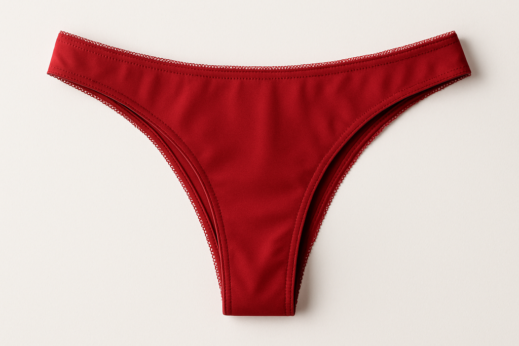 women Red Thong panties 